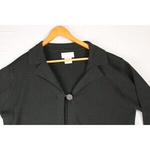 Jaclyn Smith Wool Blend Open Front Cardigan Women Size XL One Button Fall Casual